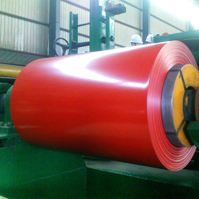 1000-1500mm PPGI Prepainted Galvanized Steel Coils Red Color Coated