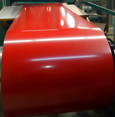 1000mm PPGI Prepainted Galvanized Steel Coils Red Color Coated ISO 9001