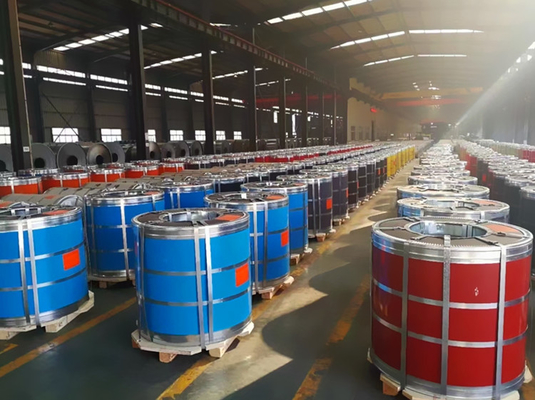 Hot Rolled PPGI Prepainted Steel Coil 4mm - 300mm SPCD PE SMP HDP PVDF