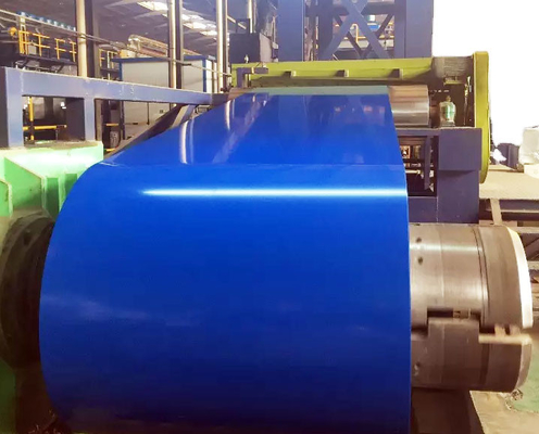 4mm - 300mm Prepainted Galvanized Steel Coils Hot Dip Blue SGS CE BV TISCO