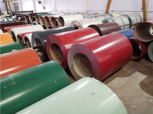 Cold Rolled Prepainted Galvanized Steel Coils 0.2 - 4.0mm TISCO PCC SPCD SPCE