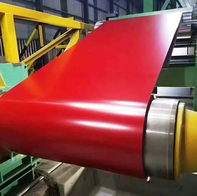 1000-1500mm PPGI Prepainted Galvanized Steel Coils Red Color Coated TISCO